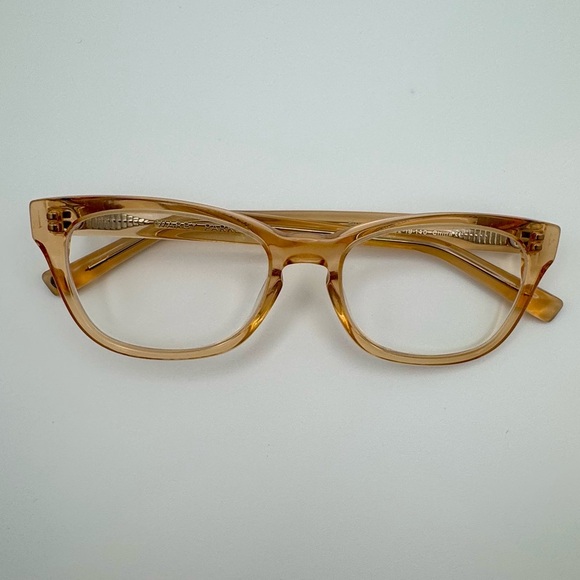 Warby Parker Finch 540 52-18-140 Peach Crystal Cat-Eye Glasses